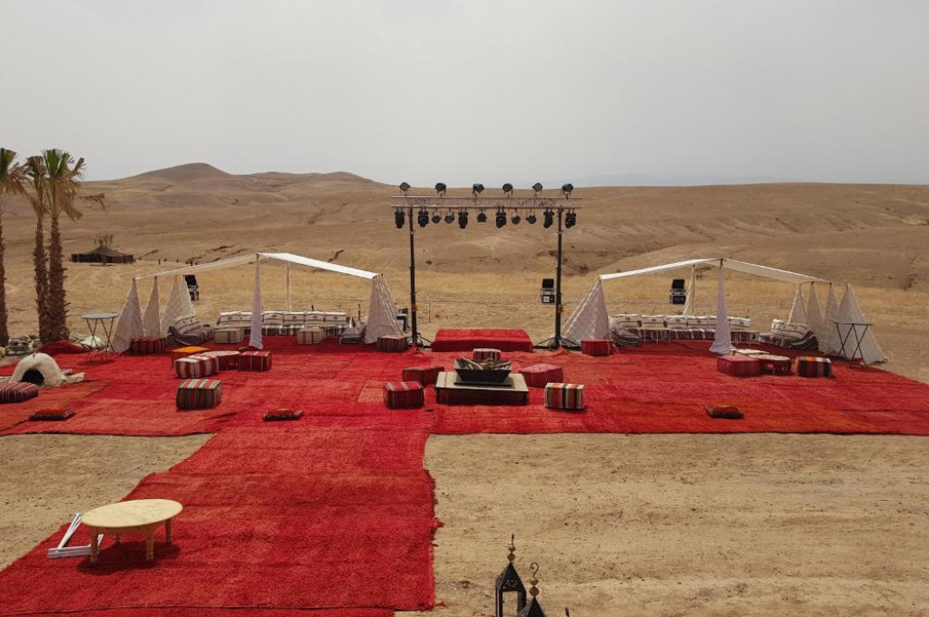 EVENEMENTS ; Séminaire d'entreprise Maroc · Mariage dans le désert de Marrakech. Mariage Desert Agafay
