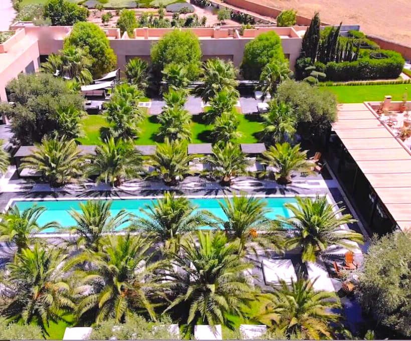 La villa Taj est une location de maison luxe à louer organisation de mariage Marrakech anniversaire séminaire salle lieu réception hôtel