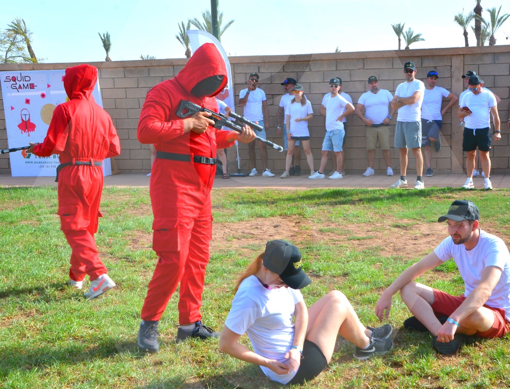 Team Building Squid Game à Marrakech