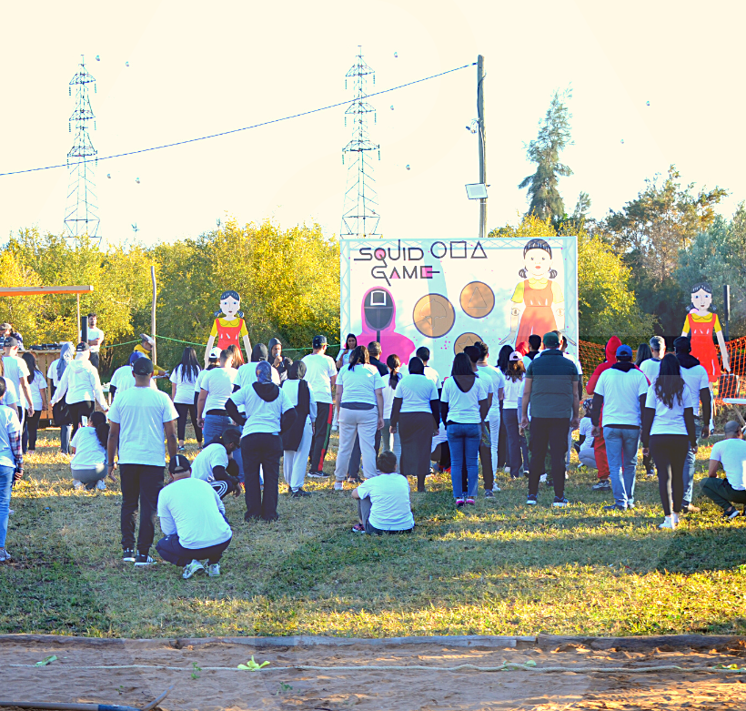 Team Building Squid Game challenge l Domaine Marrakech team building